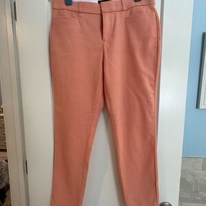 Banana Republic Peach Checkered Pants